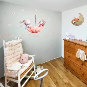 INSPIO Esernyő nyuszikkal - Matrica gyerekszobába