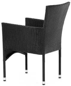 Fekete Polyrattan Kerti Szék. AZC-S2117 BK