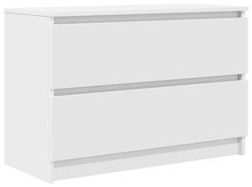 fehér szerelt fa TV-szekrény 80x35x54 cm