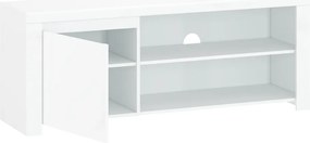 TV asztal 1D/160, fehér fényes, LINDY