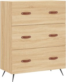 vidaXL sonoma tölgyszínű szerelt fa komód 69,5 x 34 x 90 cm
