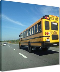Vászonkép 40x40 Sárga Schoolbus