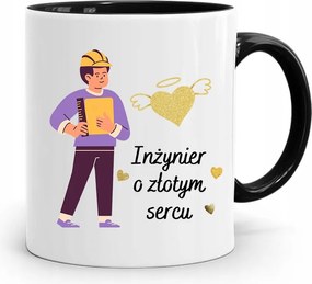 Mérnöknek Fekete Ajándék Bögre fényképes nyomtatással