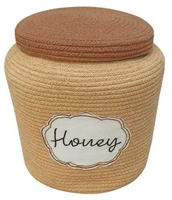 Világosbarna textil játéktároló kosár ø 28x27 cm Honey Pot – Lorena Canals