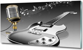 Fotótapéta falra edzett üveg Klarinét 125x50