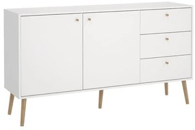 Fehér alacsony komód 149x82 cm Bodo – Tvilum