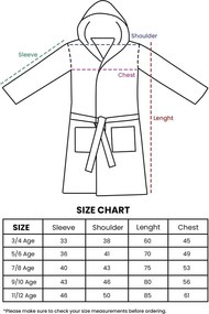 Krémszínű muszlin gyerek fürdőköpeny 5-6 év Muslin – Foutastic