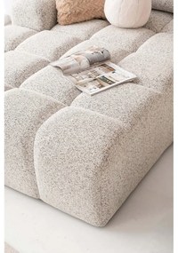 Bézs kinyitható tárolóhelyes moduláris sarokkanapé (bal oldali) Lulu – Miuform