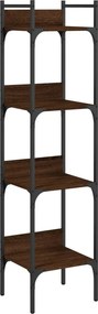 vidaXL 4 szintes barna tölgy szerelt fa könyvespolc 35 x 30 x 138,5 cm