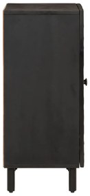 fekete tömör mangófa tálalószekrény 60 x 33 x 75 cm