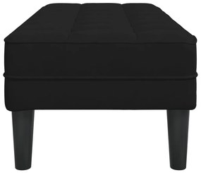 Pad Fekete 113x57x39 cm Velúr
