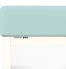 Schlafgut Premium lepedő 180x190-200x220 cm Petrol Light 435
