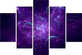 Modern kék absztrakció képe (150x105 cm)