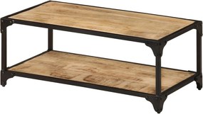 vidaXL tömör nyers mangófa dohányzóasztal 90 x 45 x 35 cm