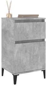 Betonszürke éjjeliszekrény 40 x 35 x 70 cm