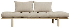 Pace bézs len kanapé 200 cm - Karup Design