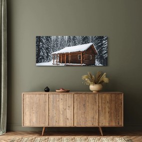 Kép - Hóval borított kunyhó (120x50 cm)