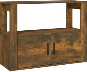 vidaXL füstös tölgy színű szerelt fa tálalószekrény 80x30x60 cm