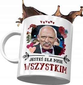Bögre Janusz Corwin Mikke Politikusok Ajándék Nyomtatott Fotóval