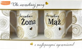 2 Db-os Bögre Szett Pároknak Boldog Feleség Boldog Férj Q 942