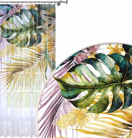 Függöny Kész 140x250 Fátyol Festett Béka Mintás 126