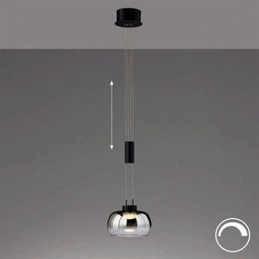 FISCHER & HONSEL 60986 AROSA Modern Led Függesztett Lámpa Bézs, Fekete, Szürke LED IP20