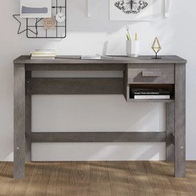 HAMAR világosszürke tömör fenyőfa íróasztal 110 x 40 x 75 cm