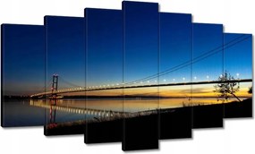 Festmények 140x80 Híd éjszakai kép