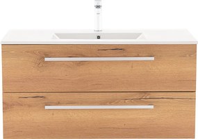 Vario Clam 100 alsó szekrény mosdóval antracit-tölgy