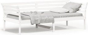 vidaXL fehér tömör fenyőfa kanapéágy matrac nélkül 80 x 200 cm