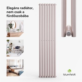 Blumfeldt Tallheo, 41 x 180, radiátor, fürdőszoba radiátor, csőradiátor, 1435 W, melegvizes, 1/2