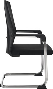 Tárgyalószék, fekete, RAVIL