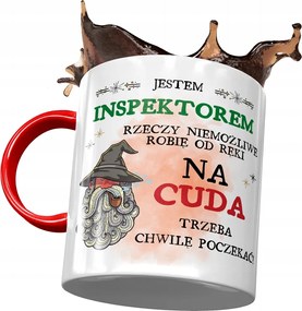 Piros Bögre A Csodák Ellenőrének Nyomtatott Fotóval