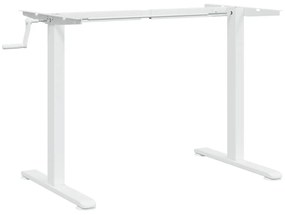 fehér acél álló asztalváz (94-135) x 60 x (70-114) cm