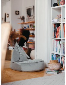 Mentazöld bársony gyerek babzsákfotel Bunny – Wigiwama