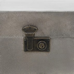 MDF és alumínium dohányzóasztal 102 x 51 x 47,5 cm