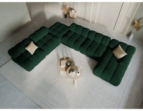 Zöld bársony kanapé 379 cm Bellis – Micadoni Home