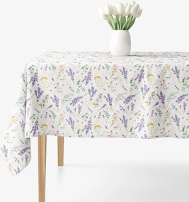 Goldea szögletes terítő valencia - levendulás kert 120 x 140 cm