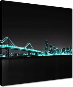 Vászonkép 40x40 Türkiz fények