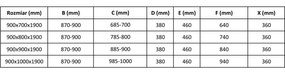 Mexen Apia eltolható zuhanykabin 90 x 100 cm, 5 mm-es üveg, króm profil-átlátszó üveg + vékony zuhanytálca 5 cm, 840-090-100-01-00-4010