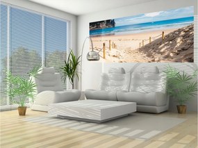 Fotótapéta Tengerpart Hegyek Bézs Pihenés Perspektíva 250x104 +ragasztó