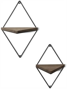 KÉSZLET 2x Fali polc fenyő