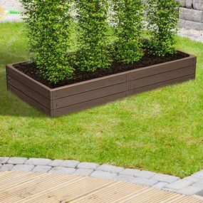 WOODY magaságyás, 149x75,6x25cm, barna Prosperplast