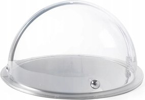 Display Tálca Kerek Fedéllel Rolltop Bankett Patera Acél