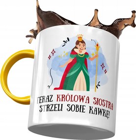 Sárga Bögre Nővérnek Születésnapra Ajándék Nyomtatott Fotóval