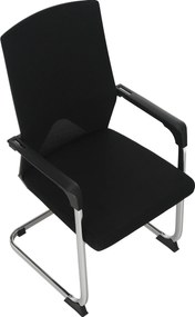 Tárgyalószék, fekete, RAVIL