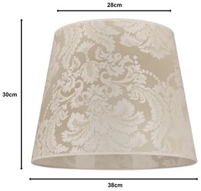 Duolla CLASSIC L univerzális árnyékoló E27, 38 cm, arany