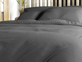 Pamut ágynemű LUX sötétszürke hotel zsebbel Ágyneműhuzat mérete: 70 x 90 cm | 140 x 200 cm