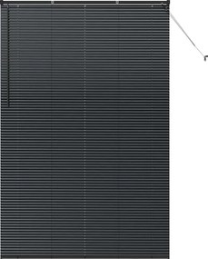 vidaXL Zsalugáter Redőnyök Fekete 220 x 145 cm Alumínium