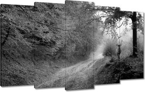 Vászonkép 100x60 Szarvas az erdőben